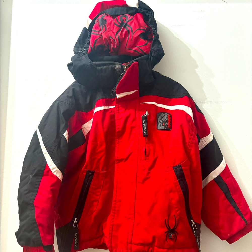 Boys SPYDER Ski Winter Jacket size 4 EUC Spider-Man